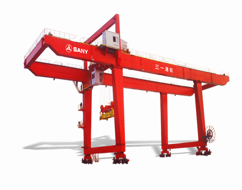 40T RAIL MOUNTED CONTAINER GANTRY CRANES  Rail Span : 35 m  Hoisting Height : 21 m Hoisting Capacity Under Spreader : 40 T